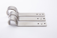 Support de rideau en acier fabriqué à Taïwan pour tringle à rideau - Design industriel/coastal traditionnel, compatible avec les tailles 1/2'' et 1'', pour hôtels et usage commercial
