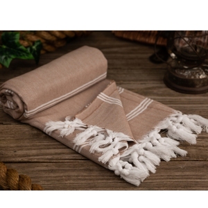 Toalla de hammam ecológica del principal exportador 100% Toalla de playa OEM a precio de fábrica Toalla de Fouta turca de proveedor indio mejor calificada - Product Image 5