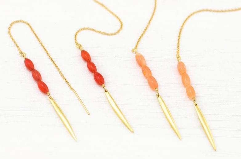 สีพีช &amp; สีแดง