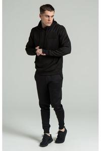 Custom <b>Men's</b> Heavy Weight <b>Quarter</b>-<b>Zip</b> <b>Fleece</b> Hoodie Pullover Sweatshirt Featuring Drawstring Hoodie <b>Quarter</b>-<b>zip</b> Placket - Product Image 2