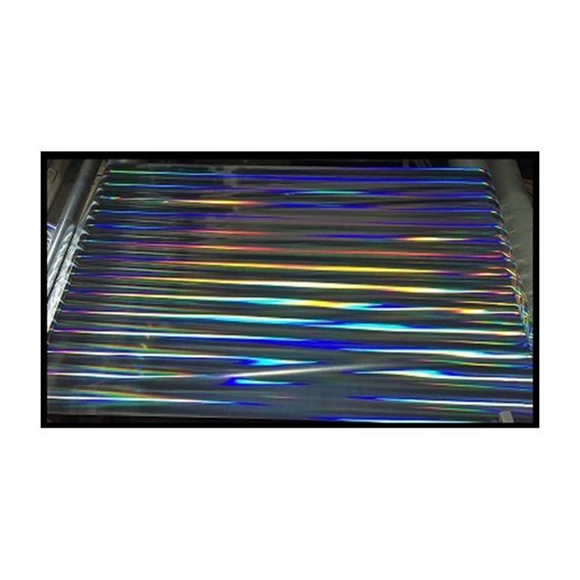 High Quality Rainbow Pillar Light Film Single-Sided Water Activated Acrylic Polyester Waterproof 100m for Holographic Effect