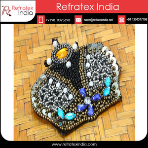 การออกแบบที่ทำด้วยมือลูกปัดแพทช์ผู้จัดจำหน่ายจำนวนมากและการผลิตโดยเครื่องตรวจวัดน้ำตาลอินเดียทำในประเทศอินเดียสำหรับ Bast ที่มีคุณภาพและราคาต่ำ - Product Image 4