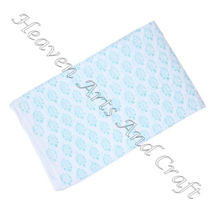 Tissu en coton imprimé à la main de meilleure qualité fabriqué à la main en coton à la mode le plus récent tissu imprimé coloré fait à la main pour la fabrication de robes - Product Image 3