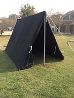 Tente de camping en toile double couche STI 4 saisons pour 1-2 personnes, 100% imperméable, coupe-vent, pliable, équipement d'extérieur pour l'hiver