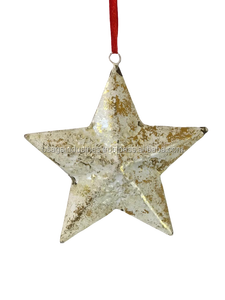 NEW DESIGN METAL STAR DAD DESIGN CHRISTMAS HANGING ORNAMENT ALUMINIUM CHRISTMAS <b>TREE</b> DECORATION HANGING STAR HOME DECOR - Product Image 6