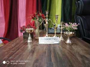Candelabro de latón de alta calidad, suministros de Iglesia, Brassworld, India, todos los tamaños - Product Image 3