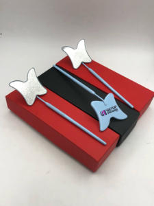 กระจกต่อขนตาสำหรับต่อขนตาสีฟ้าฟ้าท้องฟ้าเป็นสแตนเลสอุปกรณ์เสริมความงามออกแบบโลโก้ได้ตามต้องการ - Product Image 4