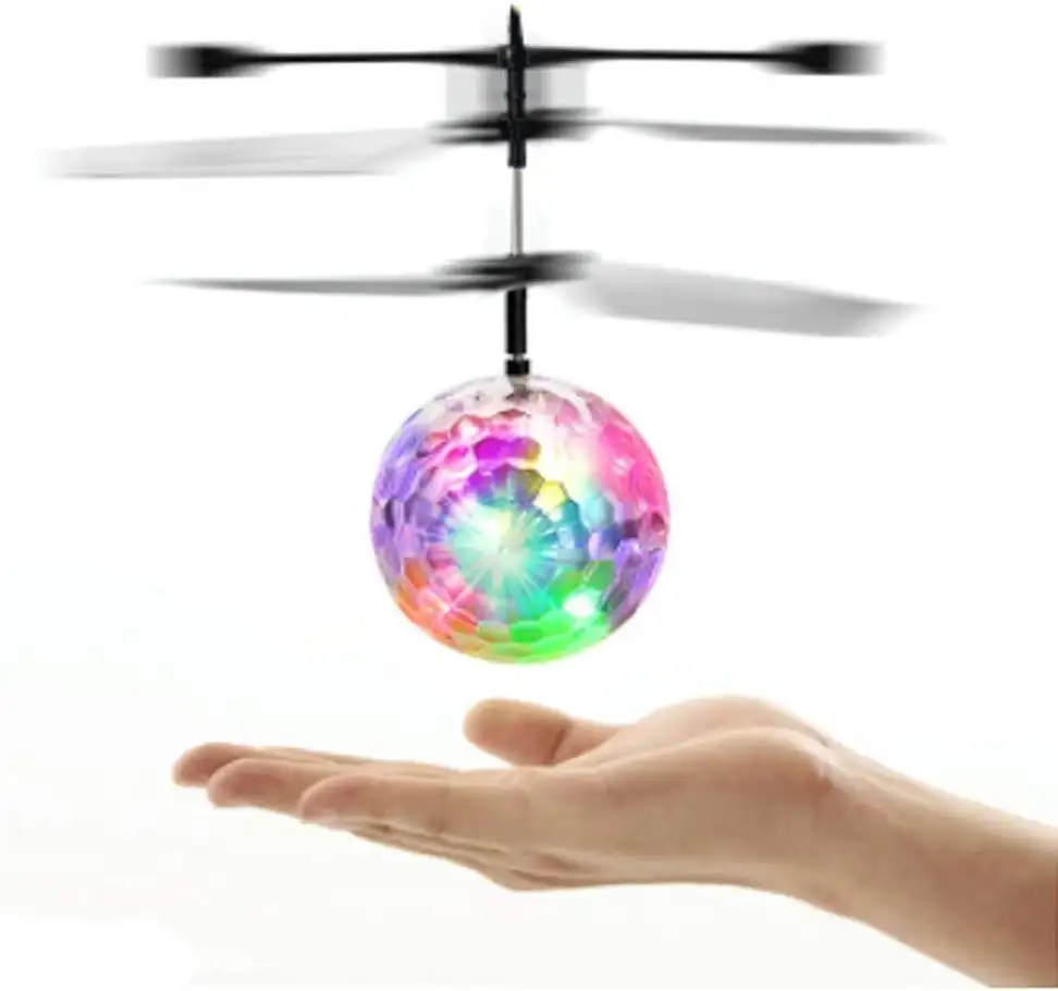 Flying Ball LED Luminous Kid Flight Balls Electronic Infrared Induction Aircraft Remote Control Toys Magic Sensing Helicopter