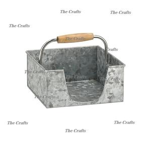 ที่ใส่กระดาษเช็ดปากสีเทาชุบสังกะสีคุณภาพสูงสุด ขนาดและรูปทรงปรับแต่งได้ ที่ใส่กระดาษทิชชูตกแต่ง - Product Image 2