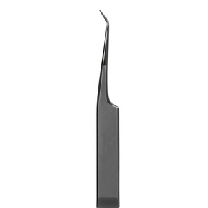 Pince à épiler d'extension de cils de beauté avec logo personnalisé imprimé pour pince à cils à pointe incurvée - Product Image 2