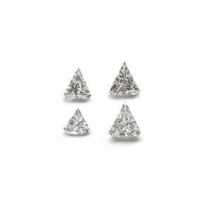 4 table de diamant mate G H I couleur blanc, 0.20 à 0.29 tiroir VVS pureté polie, synthétique en forme de Triangle ample - Product Image 1