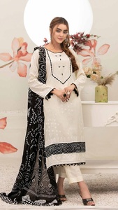 2021-2022 tốt nhất thiết kế dân tộc Pakistan salwar <span class=keywords><strong>kameez</strong></span> phù hợp với thẳng cắt gồm lụa và nhà thương mại Cotton-AJm - Product Image 5
