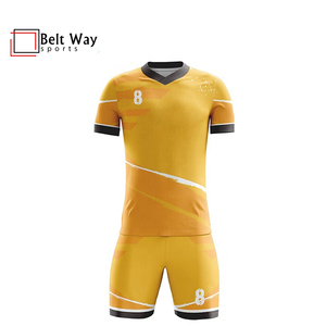 Conjunto de uniformes de fútbol para hombre, Kit de ropa deportiva de media manga con logotipo personalizado, sublimación, deportes, Unisex - Product Image 4