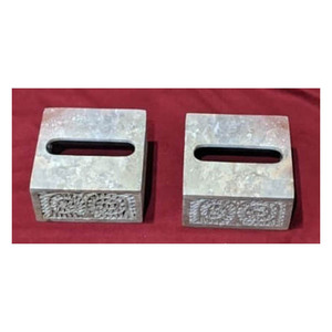 Caja de pañuelos hecha a mano con diseño de flor, jabonera - Product Image 1