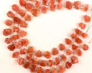 ที่มีคุณภาพที่ดีที่สุด21ชิ้นธรรมชาติ Sunstone หยาบรูปร่างไม่สม่ำเสมอแท้ Glitter หินเครื่องประดับทำหินคอลเลกชันสไตล์ตัด - Product Image 4