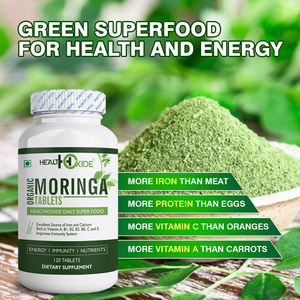 Exportador líder, tableta de Moringa orgánica de la mejor calidad, suplemento dietético que ayuda a mantener la salud y el bienestar general - Product Image 3