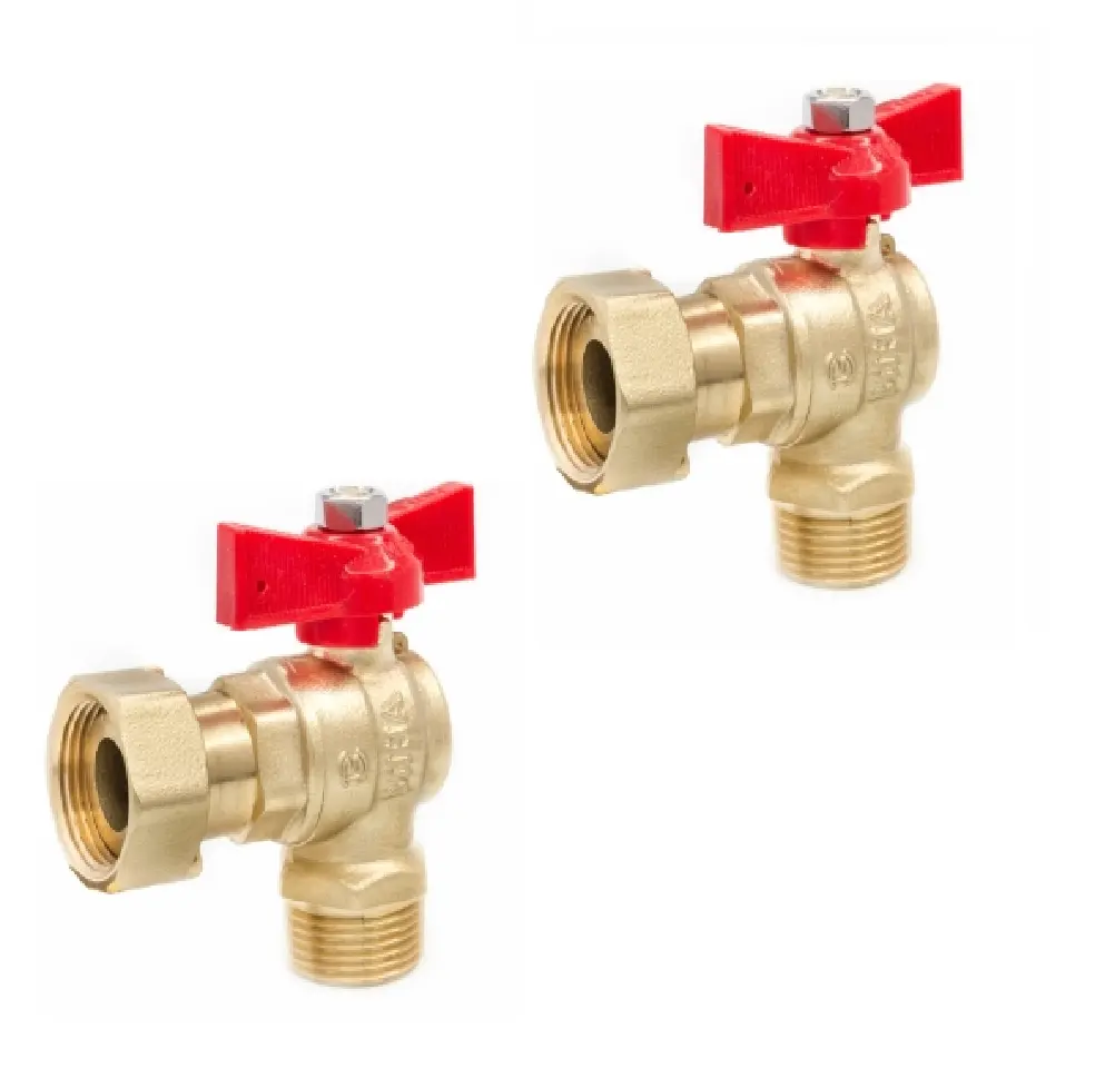 Bán Buôn Chất Lượng Cao 100% Chất Lượng Cao Brass Van Góc Với ABS Bướm Xử Lý