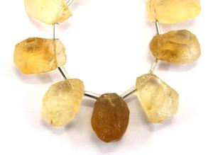 พลอยซิทรินธรรมชาติ14ชิ้นหินที่ไม่ผ่านการบำบัดแบบหยาบรูปทรงไม่สม่ำเสมอสำหรับทำเครื่องประดับอัญมณีขายส่ง - Product Image 3