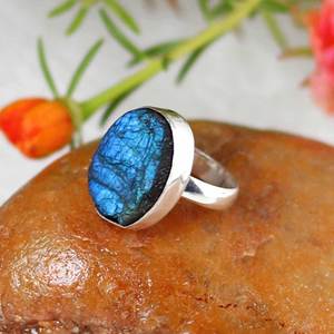 Bague de fiançailles en pierre précieuse en forme de coeur pour femmes lavande naturelle Druzy larme pierres bijoux de mariage fabrication de bijoux en gros - Product Image 6