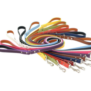 Italian Leather <b>Dog</b> <b>Leash</b> - 12 Colors - Product Image 1