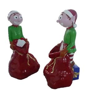 Statue elves/elfe de noël, décoration étanche en fibre de verre - Product Image 3