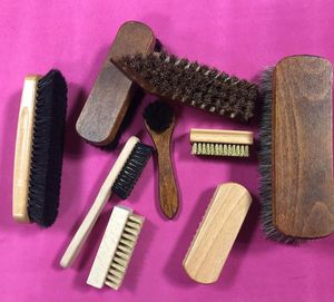 Grandes brosses de crin en bois personnalisées avec logo pour peinture de qualité bricolage pour polir les bottes et chaussures en cuir - Product Image 6
