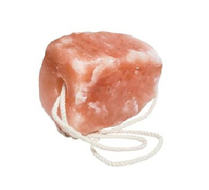 Hunthouse — bloc de sel himayen de forme naturelle, matériel organique pour le betail, nourriture de bétail, corde suspendue - Product Image 1