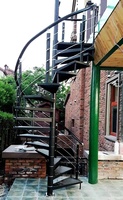 Escaliers en spirale extérieurs d'acier inoxydable 2025 nouvel escalier de style