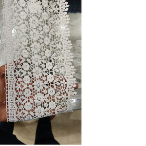 Encajes bordados de algodón hechos a medida, ancho de 4 pulgadas, adecuado para diseñadores de prendas de vestir - Product Image 1