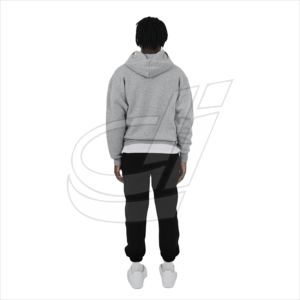 Sweat-shirt à capuche zippé intégral avec yeux personnalisés pour homme - Product Image 5
