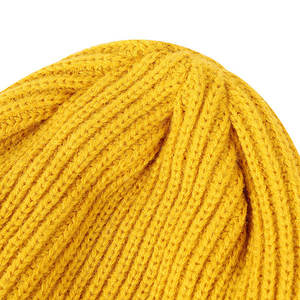 Wholesale Custom Men Women Solid Color Knitted Beanies <b>Caps</b> Outdoos Sport Rolled Cuff <b>Brimless</b> Hat - Product Image 3