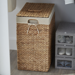 Wholesale Water Hyacinth Laundry Basket Hamper Ecofriendly Homefriendly FOB HaiPhong Ho Chi Minh Port - Product Image 5