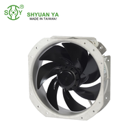 280x80mm AC OEM/ODM Edelstahl-Lüfterblätter Doppelkugellager Hitzebeständiger Axiallüfter 115/230V Druckguss-Aluminiumgehäuse