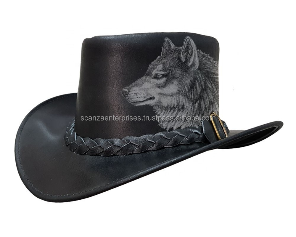 2021 Лидер продаж австралийская ковбойская шляпа | Ковбойская мужская шляпа из натуральной кожи с натуральным лицевым покрытием | Шляпа Outback