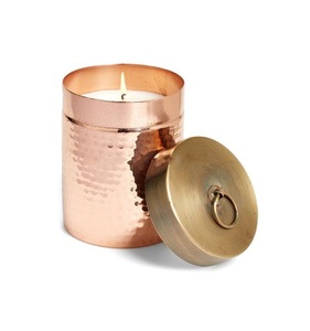 Wholesale Metal Nordic Unique Shape Luxury Christmas Home Decoration Candle Vessels Hammered Candle <b>Jar</b> in Bulk - Product Image 2