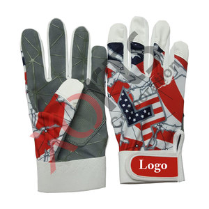 2024 nueva llegada guantes de bateo de béisbol cuero ambidiestro duradero ligero diseños personalizados al por mayor precio barato OEM - Product Image 1