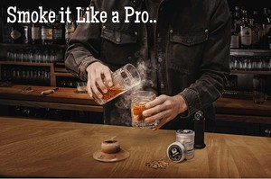 Bouteille à whisky en verre rustique avec couvercle en bois, kit d'infusion de cocktail haut de gamme - Product Image 6