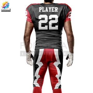 ชุดอเมริกันฟุตบอลแบบกำหนดเอง ผ้าทวิลล์กันรังสียูวี แห้งเร็ว ระบายอากาศได้ดี สำหรับผู้ใหญ่ทุกเพศ  พร้อมสกรีนชื่อทีมตามสั่ง - Product Image 3