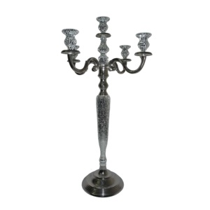 Candelabro de 5 Brazos para Decoración de Mesa de Hotel, Diversos Tipos de Acabados, Portavelas Decorativo para Jardín - Product Image 1