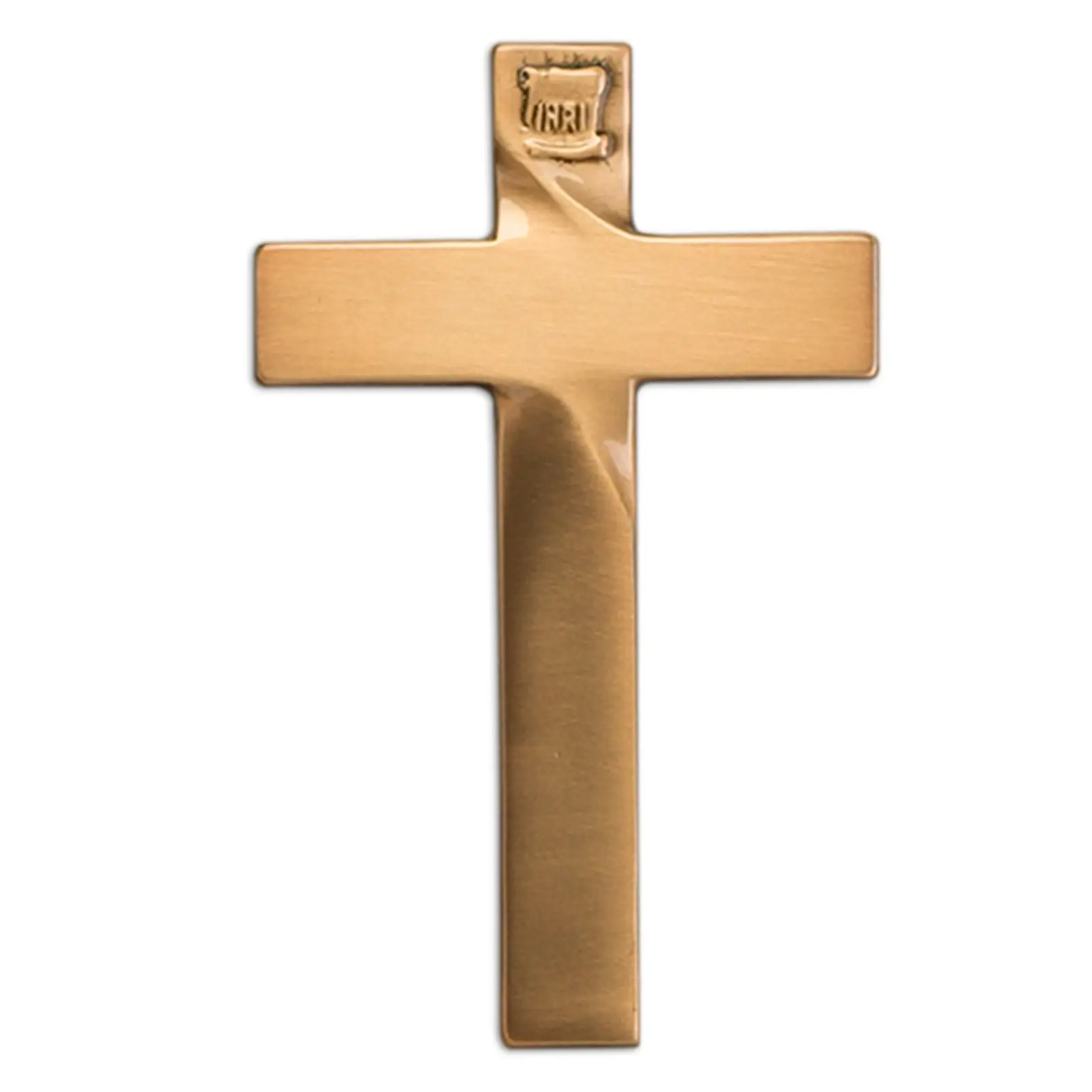 Semplice croce di bronzo per lapidi e cimitero cappelle