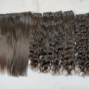 Vente en gros 100% naturel fabriqué à la machine Double trame vierge indienne cheveux fermeture frontale ensemble cuticule aligné cheveux non transformés - Product Image 2