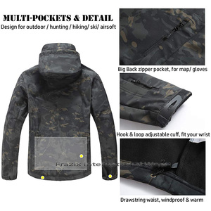 Manufacture New Winter Sports Sublimation Wear Windbreaker <b>Soft</b> <b>Shell</b> <b>Jacket</b>-Men's Waterproof <b>Hooded</b> Customizable Casual <b>Jacket</b> - Product Image 5