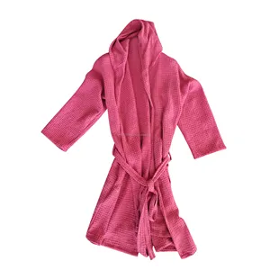 Waffle Robes, Women and Mens Cotton Bathrobe Made in Turkey Breathable fabric light weight best seller, Turkish robe