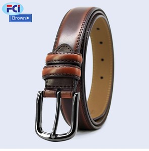 Jeans เข็มขัดหนังแท้สำหรับผู้ชาย,เข็มขัดดีไซน์เนอร์สำหรับผู้ชายหัวเข็มพร้อมสายหนังชุดนักธุรกิจชาย - Product Image 6