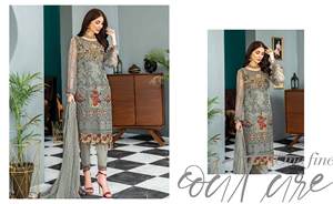 Ropa de fiesta para mujer de alta calidad gasa Salwar Kameez último traje étnico indio paquistaní para mujer adultos vestido de mujer fiestas - Product Image 3