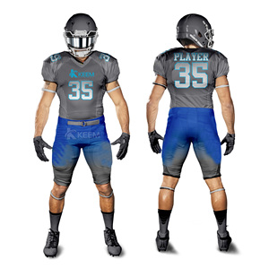Uniformes de football américain personnalisés pour les jeunes ensemble de maillots en sergé respirant imprimé par sublimation USA Design grande taille disponible - Product Image 6