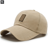 Gorra de béisbol de la liga de béisbol para hombre, gorro de béisbol con espalda cerrada, algodón lavado en blanco, 6 paneles, 2021