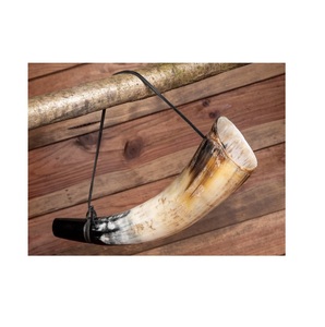 แตรสำหรับใช้ในการแขวนดื่มแบบผงธรรมชาติ,แตรควายใช้สำหรับดื่มยุคกลางขัดเงา - Product Image 1