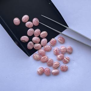 Cabujón calibrado ovalado liso de piedra Rodocrosita Natural de 8mm y 10mm de proveedor a granel a precio mayorista para la fabricación de joyas - Product Image 4