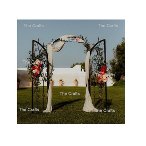 Support de bienvenue de mariage de couleur noire de fer taille et forme personnalisées support de bienvenue pour la décoration de jardin - Product Image 1